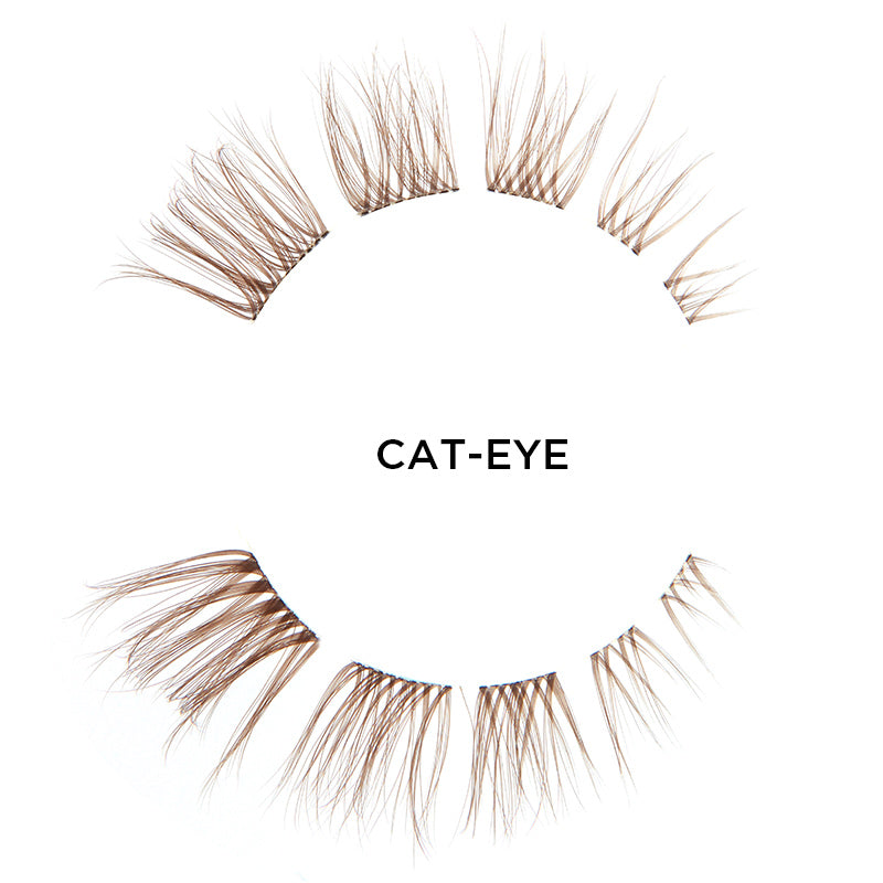 CAT-EYE eyelash extensions brown
